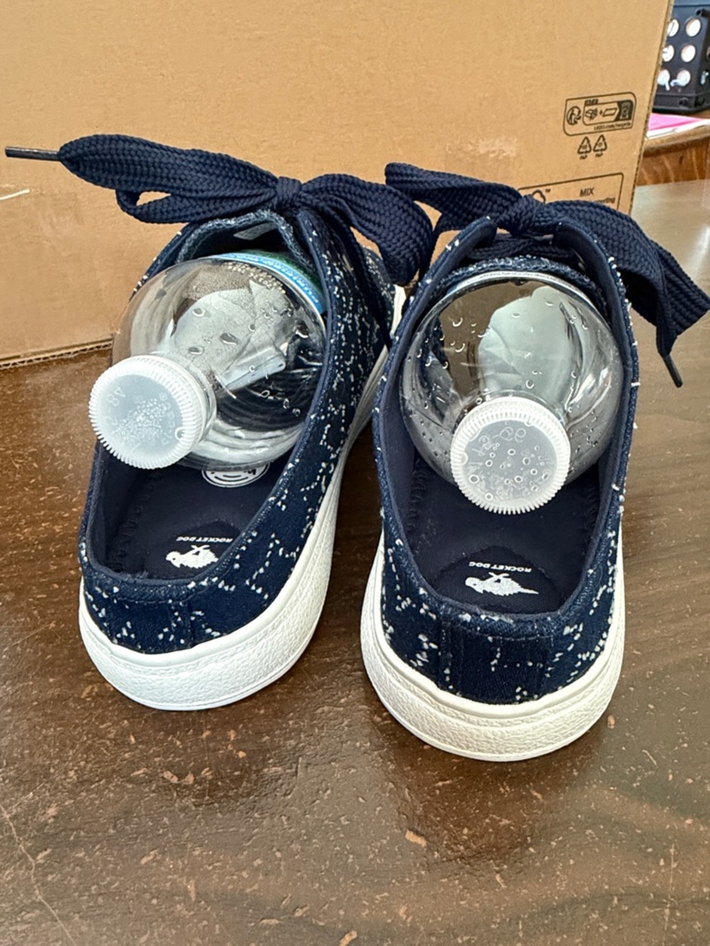 Rocket Dog Navy Blue Star Cheery Mule Sneakers | Plush Foam Slip-On size 10 - Picture 3 of 7